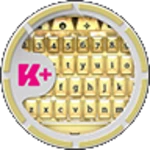 keyboard gold android application logo